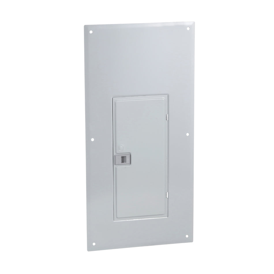 Square D, QOC30UF, 30 Spaces, Flush Cover for Indoor Load Center, Gray