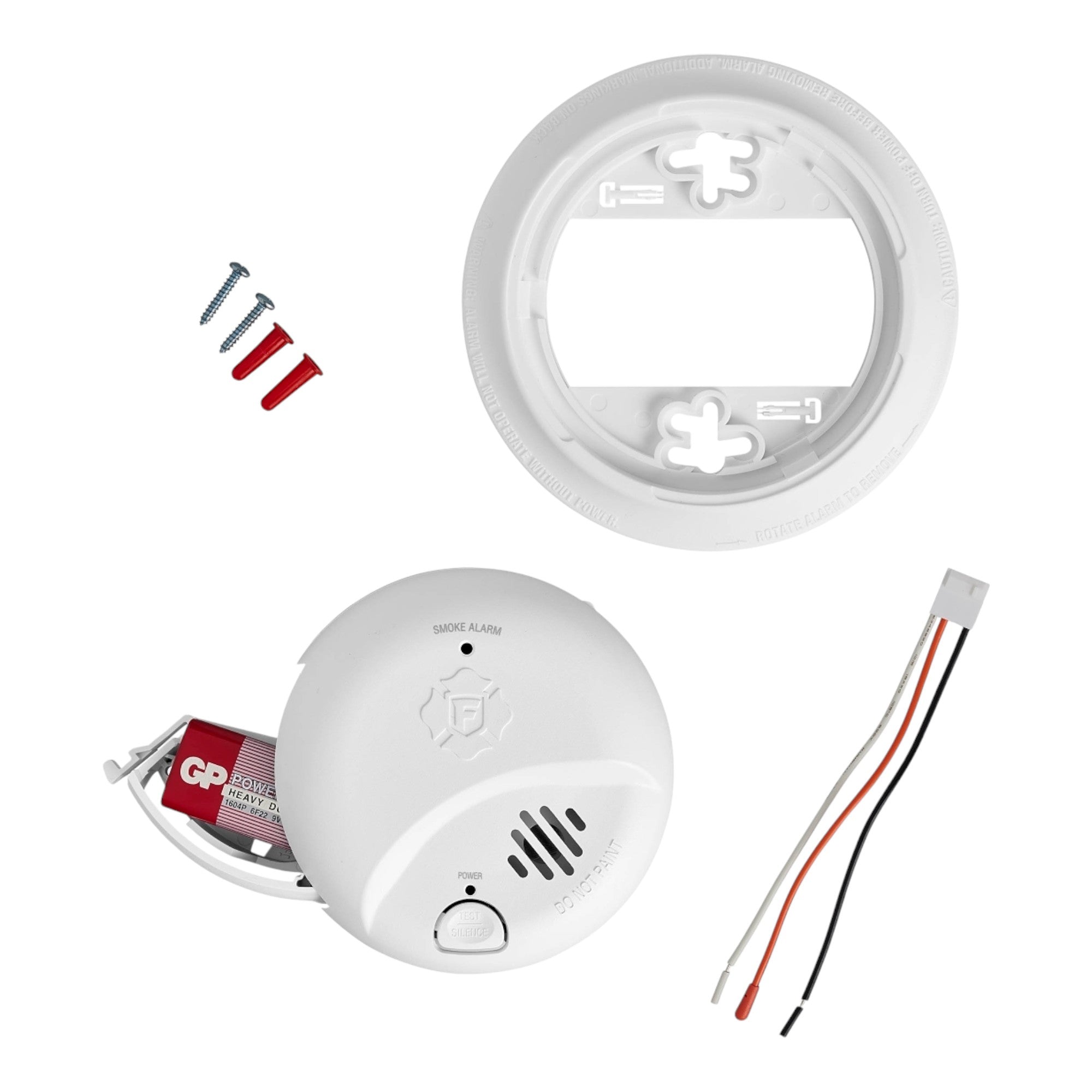 BRK SMI100-AC Hardwire Smoke Alarm 85dB Battery Backup Ionization UL