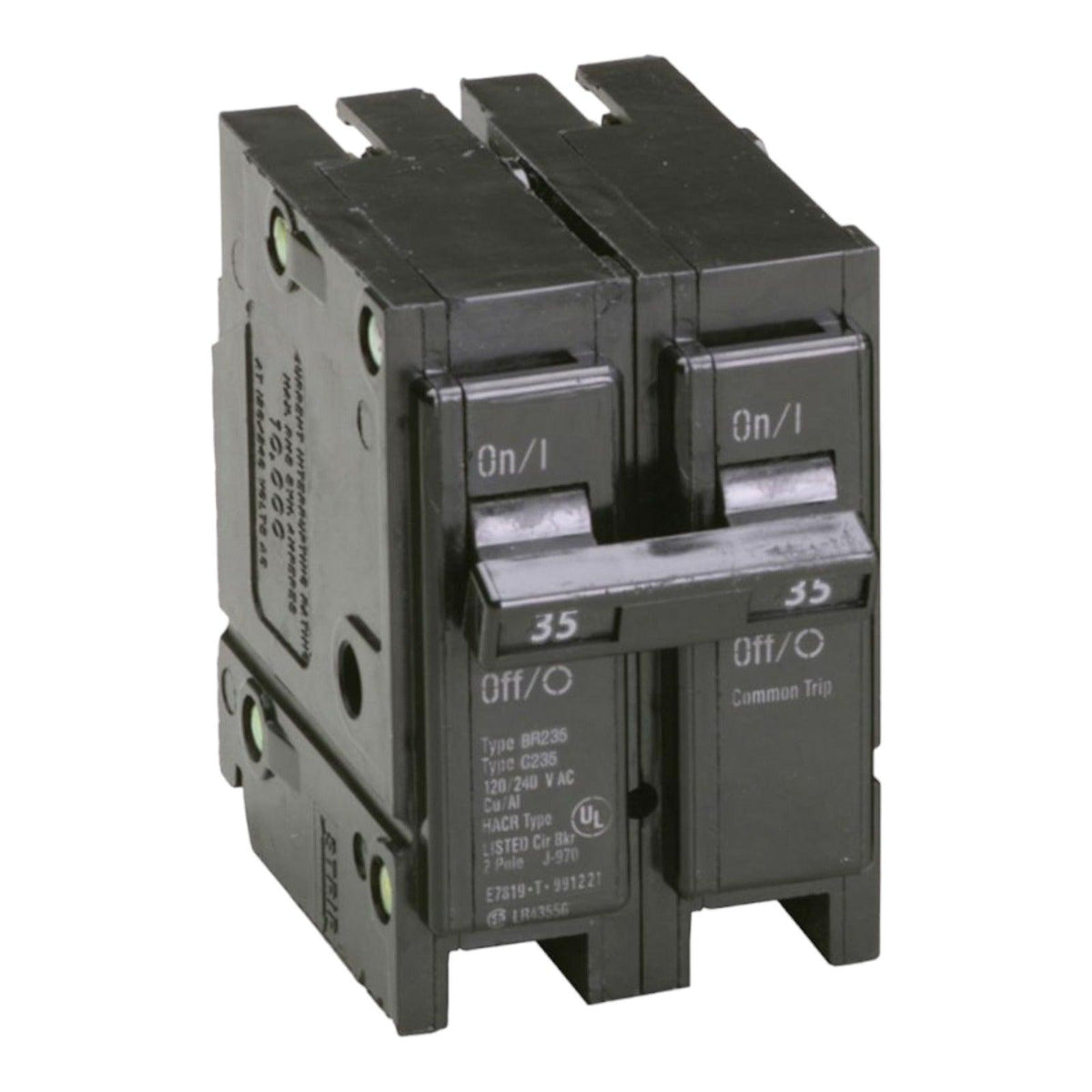 Eaton BR235 35 Amp Double Pole 240V Plug-In Standard Trip Circuit Breaker UL