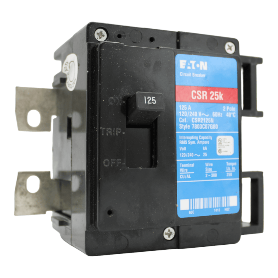 Eaton CH CSR2125N Main Breaker 125 Amps 240 Volts 2 Pole Bolt on UL Listed - RES LLC Store