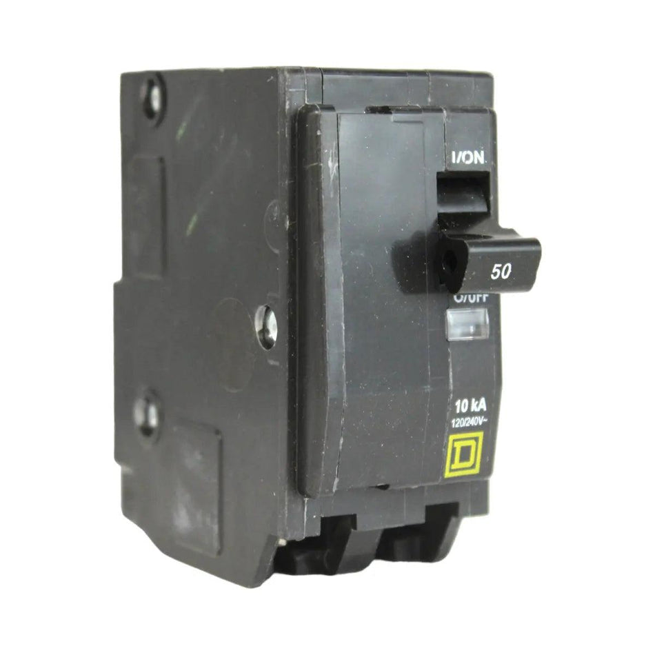 Square D QO250 50 Amp Double Pole 240V Plug-In Standard Trip Circuit Breaker UL - RES LLC Store