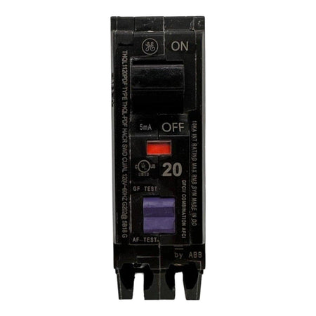 GE THQL1120PDF 20 Amp Single Pole 120V Plug-On Neutral AFCI/GFCI Dual Function Circuit Breaker UL